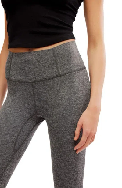 Free People Fp Movement Never Better Heathered Leggings In Black