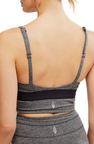 Free People Fp Movement Mountain Colorblock Crop Camisole In Gray