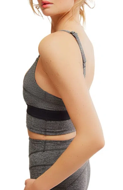 Free People Fp Movement Mountain Colorblock Crop Camisole In Gray