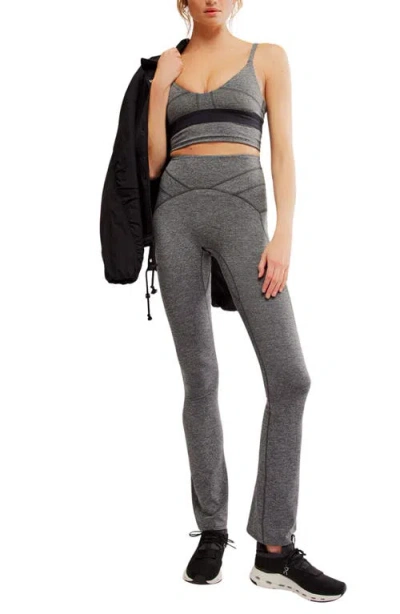 Free People Fp Movement Mountain Colorblock Crop Camisole In Gray