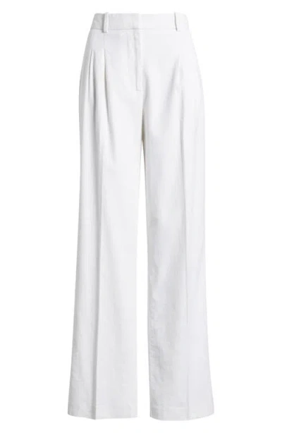 Open Edit Everyday Linen Blend Pants In White