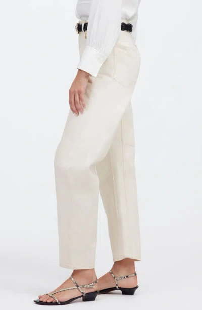 Madewell The Emmett Patch Pocket Edition Wide Leg Jeans In Neutral