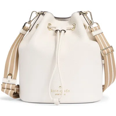 Kate Spade New York Rosie Leather Bucket Bag In White