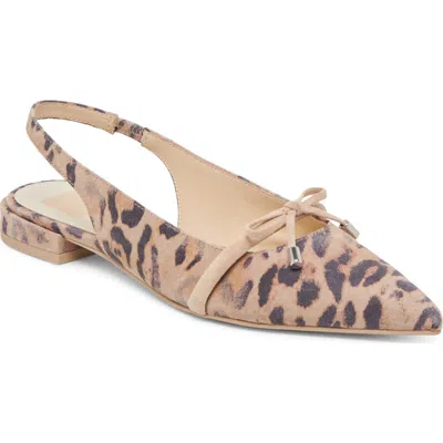 Dolce Vita Payge Slingback Flats In Animal Print