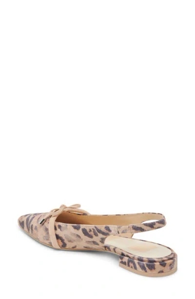 Dolce Vita Payge Slingback Flats In Animal Print