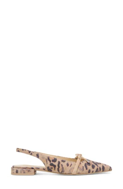 Dolce Vita Payge Slingback Flats In Animal Print