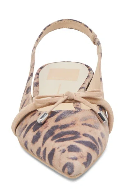 Dolce Vita Payge Slingback Flats In Animal Print