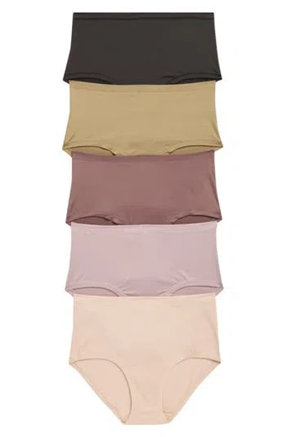 Nordstrom Rack Ultimate Stretch 5-pack Briefs Assorted 5-pack Breathable Hipster Briefs In Multi