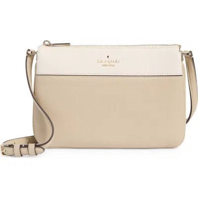 Kate Spade New York Leila Colorblock Triple Gusset Crossbody In Brown