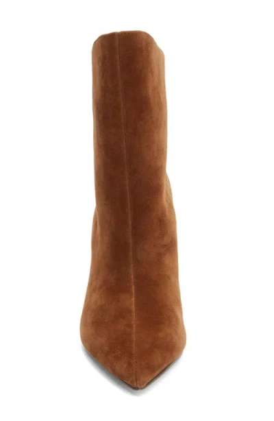 Steve Madden Sierah Pointed Toe Bootie In Brown