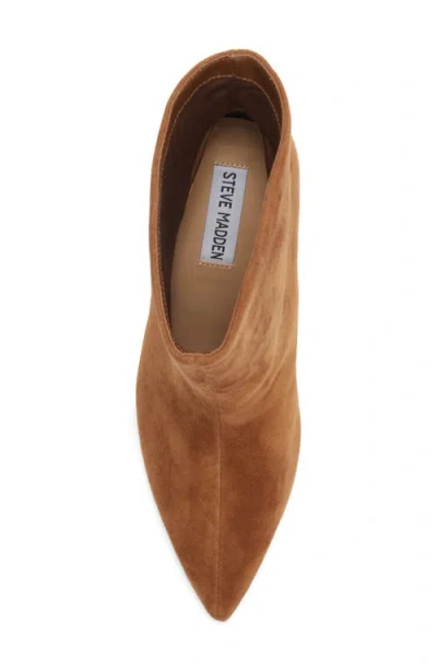 Steve Madden Sierah Pointed Toe Bootie In Brown