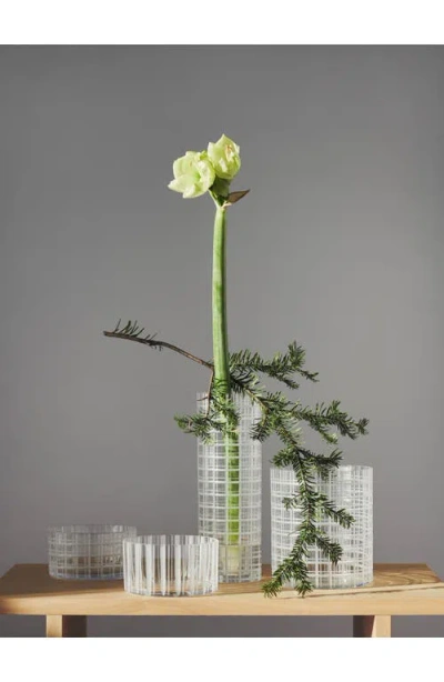 Orrefors Cut In Number Small Serving Bowl In Transparent