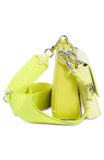 Kate Spade New York Double Up Patent Leather Crossbody Bag In Yellow
