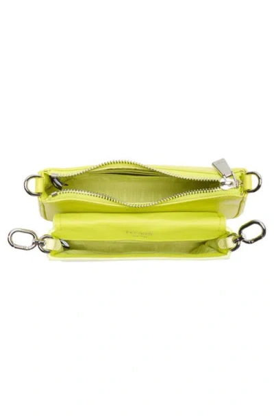 Kate Spade New York Double Up Patent Leather Crossbody Bag In Yellow