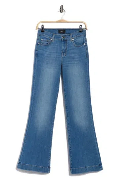 7 For All Mankind Modern Dojo High-rise Almost Love Flare Trouser Jean In Blue