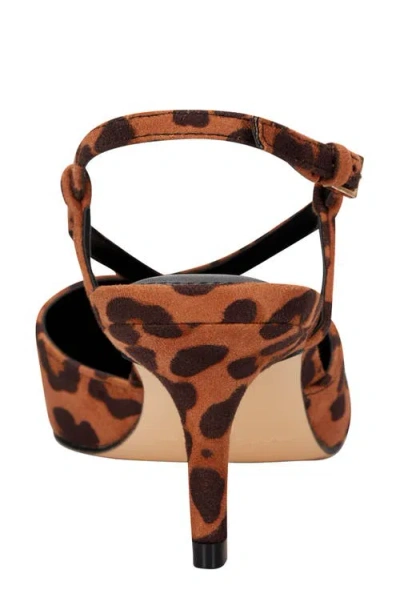 Marc Fisher Women's Avila Slingback Kitten Heel Pumps In Brown