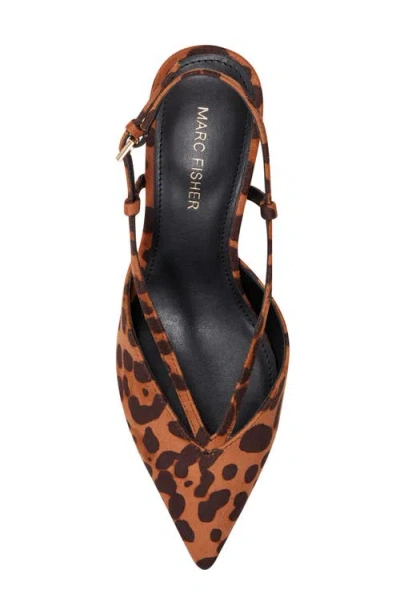 Marc Fisher Women's Avila Slingback Kitten Heel Pumps In Brown