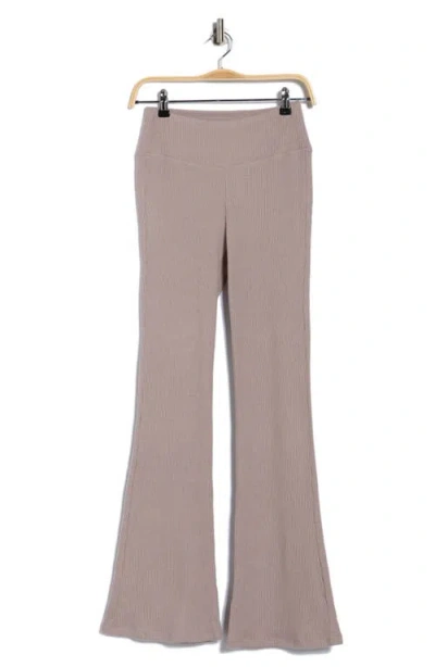 X By Gottex Ribbed Flare Leggings In Animal Print