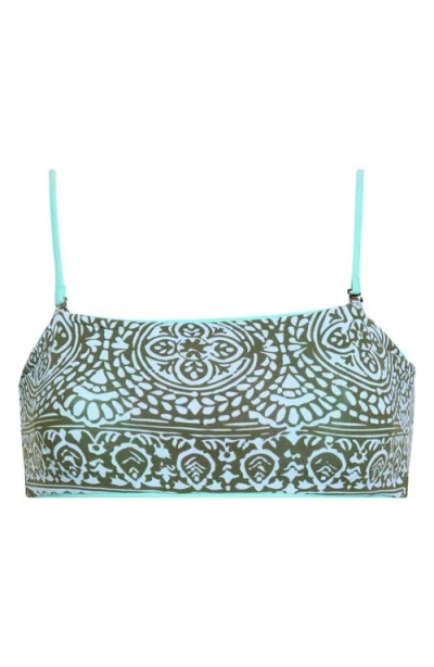 Maaji Bryn Reversible Bikini Top In Blue