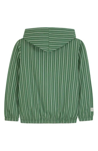 Scotch & Soda Big Boys Novelty Front Zip Jacket In Green