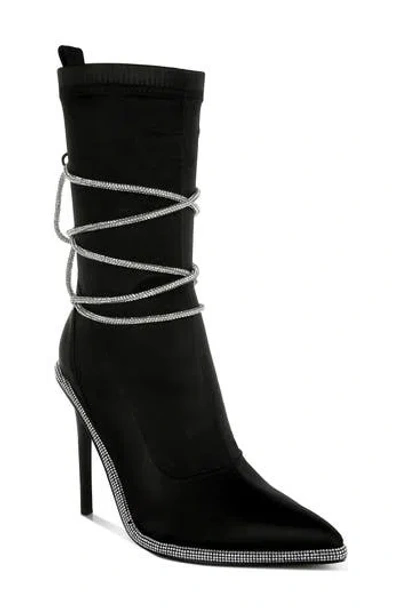 London Rag Dacia Pointed Toe Boot In Black