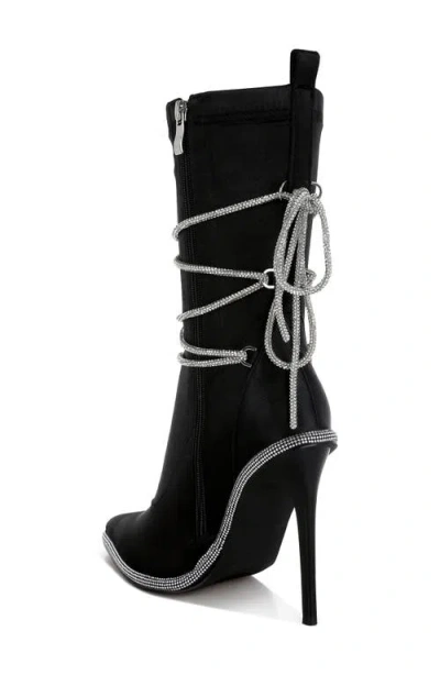 London Rag Dacia Pointed Toe Boot In Black