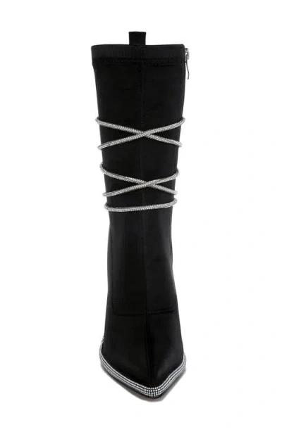 London Rag Dacia Pointed Toe Boot In Black