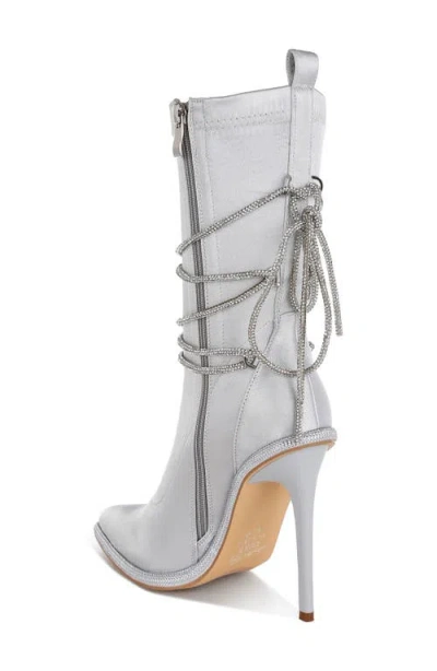 London Rag Dacia Pointed Toe Boot In White