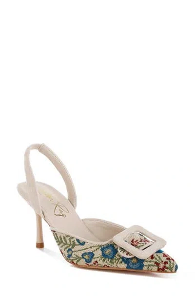 London Rag Miraya Pointed Toe Pump In Multi