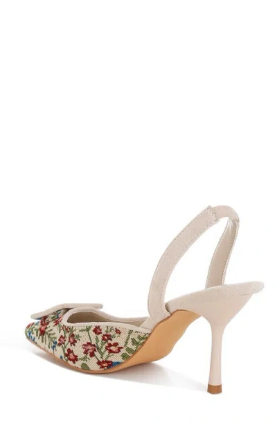London Rag Miraya Pointed Toe Pump In Multi
