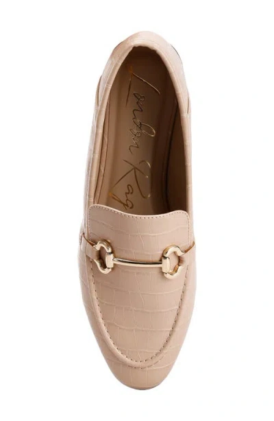 London Rag Tassilo Timeless Faux Leather Horsebit Loafers In Neutral