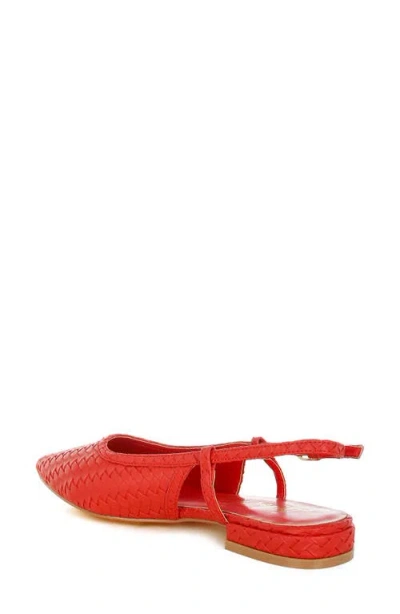 London Rag Kurina Pointed Toe Flat In Red