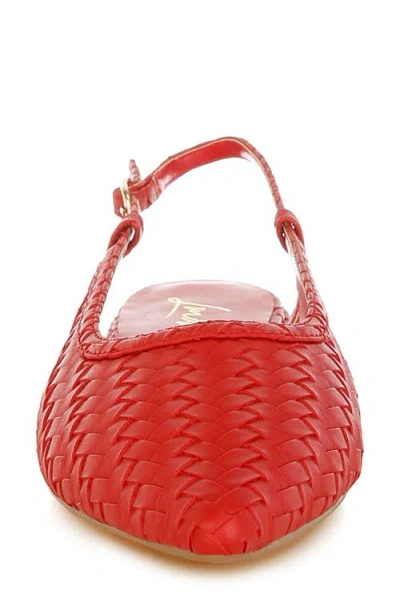 London Rag Kurina Pointed Toe Flat In Red