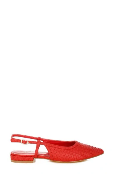 London Rag Kurina Pointed Toe Flat In Red