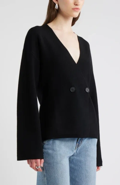 Nordstrom Double Breasted Merino Wool Blend Cardigan In Multi