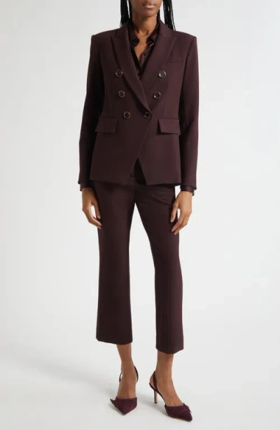 Veronica Beard Tonelli Wide-leg Trousers In Brown