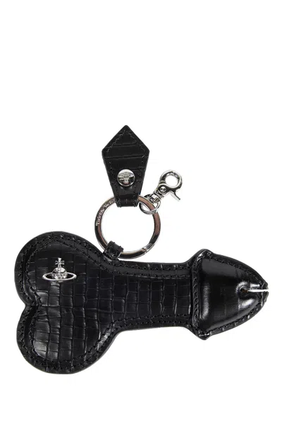 Vivienne Westwood Bell End Keychain In Black