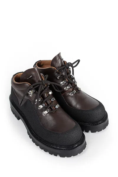 Our Legacy Ankle Boots With Round Toe And Lug Sole In Black