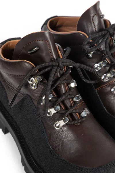 Our Legacy Ankle Boots With Round Toe And Lug Sole In Black