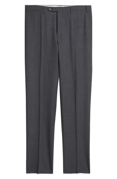 Canali Siena Regular Fit Impeccabile Wool Suit Pants In Gray