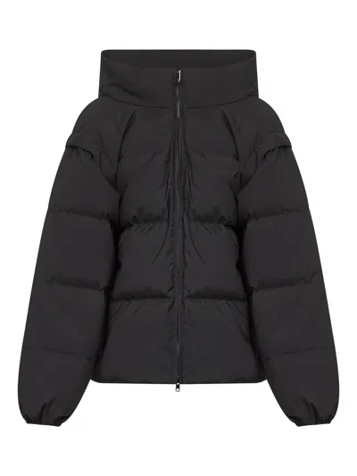 Mm6 Maison Margiela Black Convertible Padded Jacket In Black