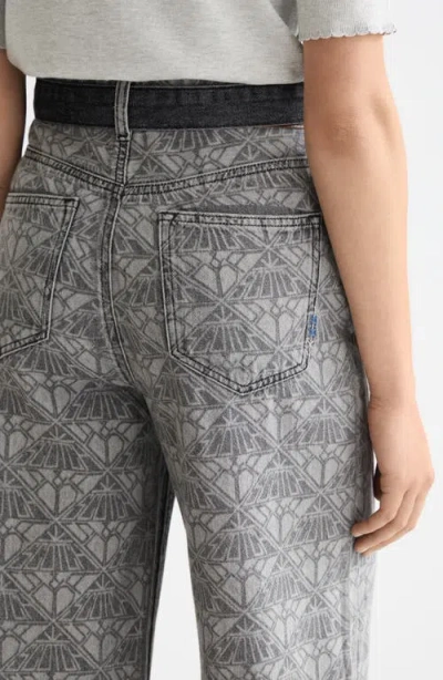 Scotch & Soda The Wave Wide Leg Jeans In Gray