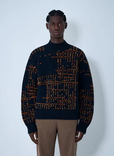 Dries Van Noten Wool-blend Sweater In Animal Print