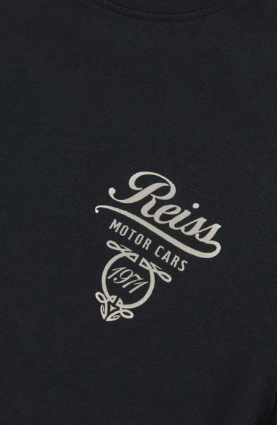 Reiss Kids' Russell Cotton Graphic T-shirt In Multi