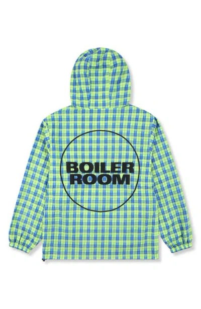 Pleasures X Boiler Room Hooded Practice Zip Jacket In Green