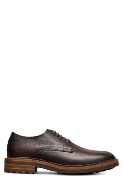 Allen Edmonds Noah Lugged Plain Toe Derby In Brown