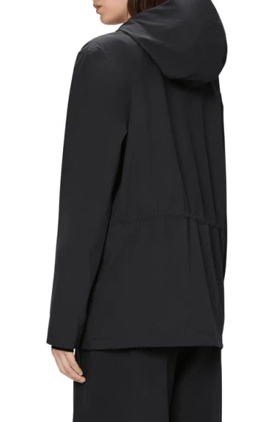 Rains Suva Hardshell Waterproof Hooded Rain Jacket In Black