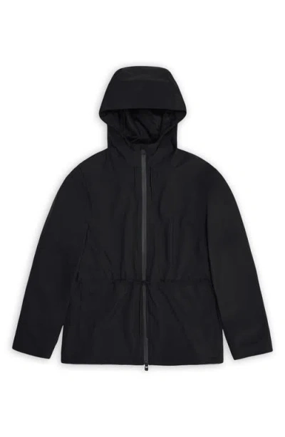 Rains Suva Hardshell Waterproof Hooded Rain Jacket In Black