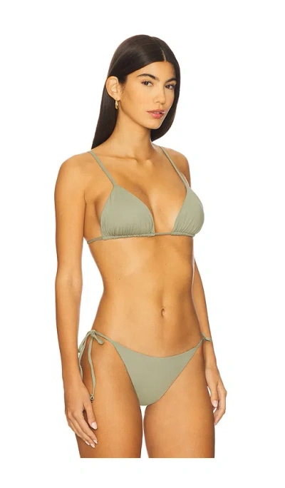 Anemos The Wrap Triangle Bikini Top In Green
