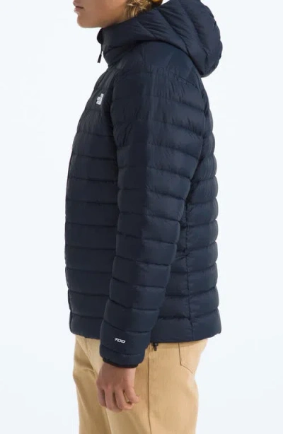 The North Face Minoqua Puffer Jacket Mens Blue Insulated Down Full Zip Kfc257 In Animal Print